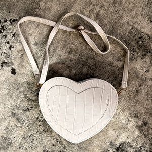White heart purse! Super cute and small.